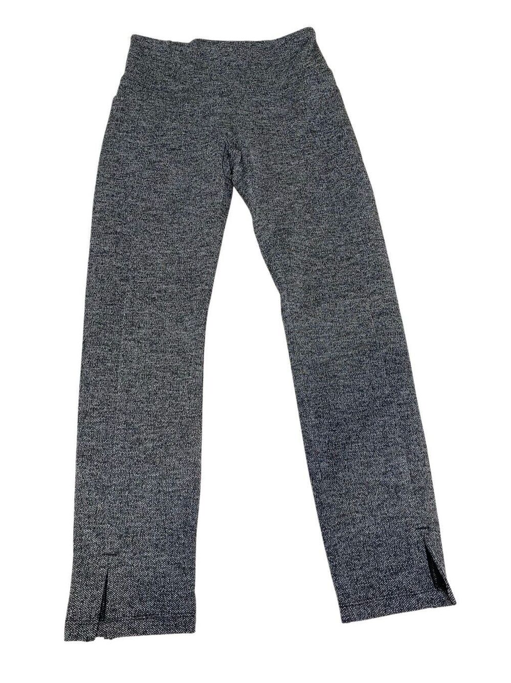 Athleta Herringbone Ponte Pull On Yoga Pants Stretch Career Travel Ankle Crop